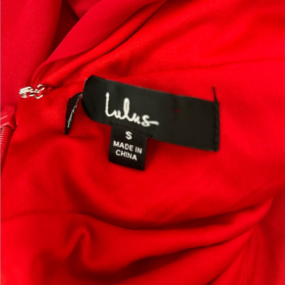 Lulu's Red Maxi Dress - Picture 6 of 7